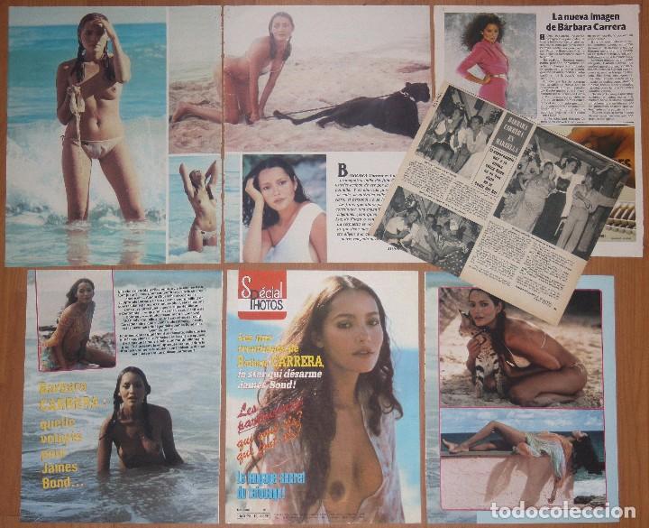 Journals: BARBARA CARRERA lote prensa clippings 1980s magazine articles sexy nude photos Bond Girl desnuda