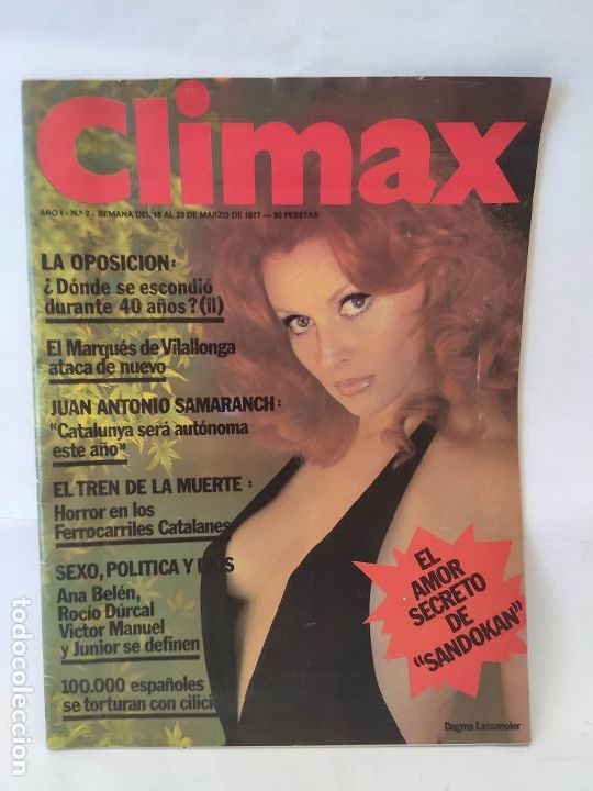 Zeitschriften: REVISTA CLIMAX - N&ordm; 2 - 1977 - DAGMAR LASSANDER, ANA BEL&Eacute;N, V&Iacute;CTOR MANUEL, ROC&Iacute;O D&Uacute;RCAL, JUNIOR