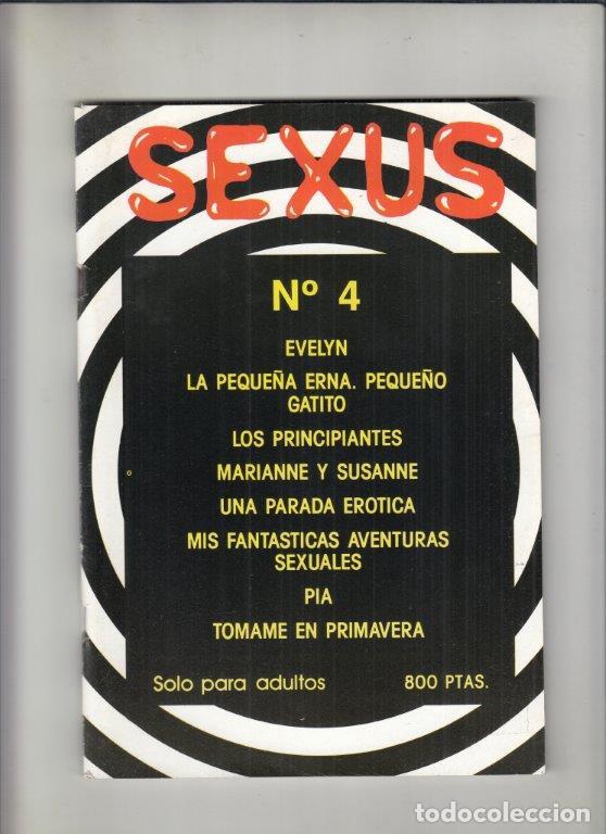 Revistas: REVISTA SEXUS N&ordm; 4. (PORNO). EVELYN. LA PEQUE&Ntilde;A ERNA, PEQUE&Ntilde;O GATITO. LOS PRINCIPIANTES.