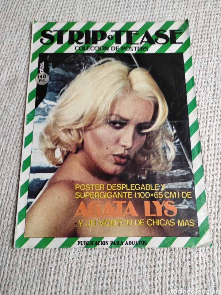 Journals: STRIP TEASE N&ordm; 1. COLECCION DE POSTERS. POSTER DESPLEGABLE 100 X 65 DE AGATA LYS