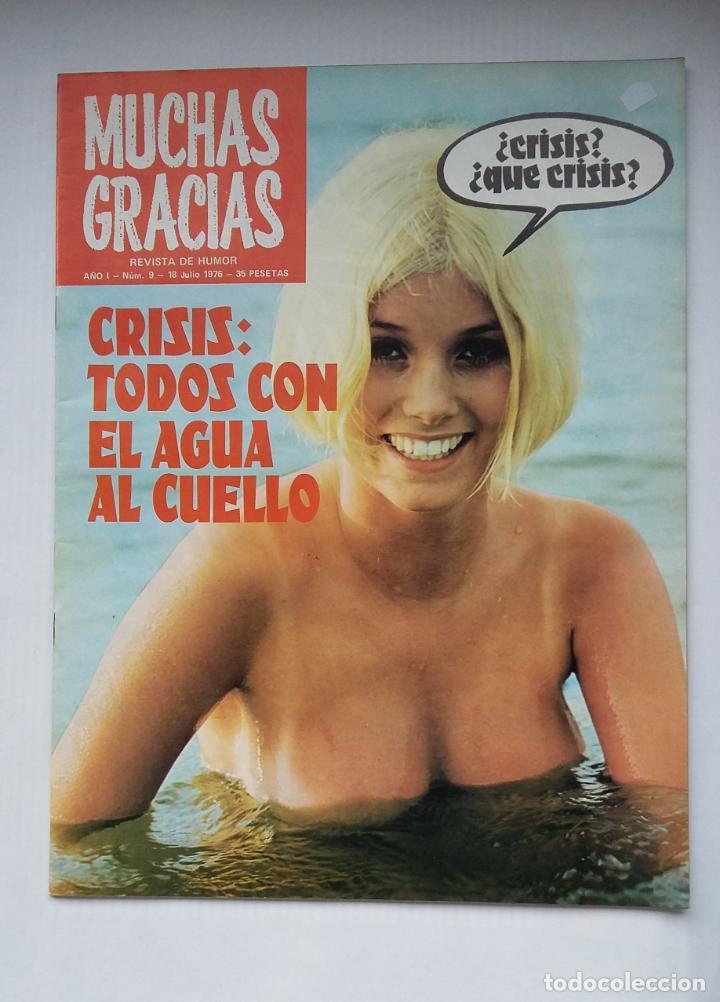 Revistas: REVISTA FRIVOLA Y DE HUMOR. MUCHAS GRACIAS N&ordm; 9. A&Ntilde;O I. JULIO DE 1976. TDKC75