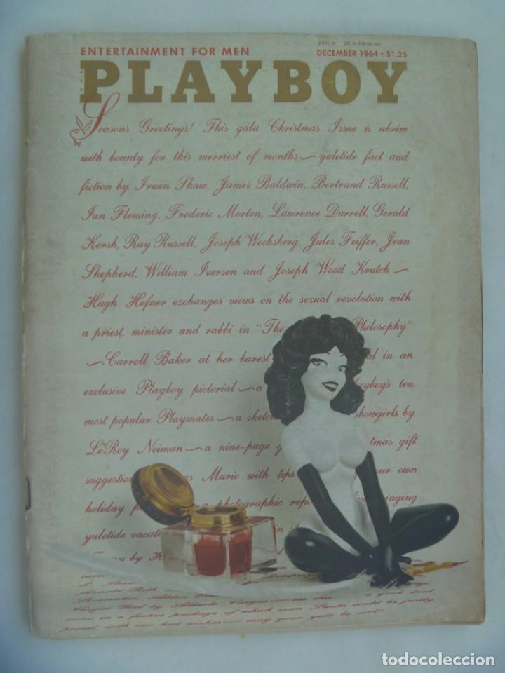 Zeitschriften: REVISTA PLAYBOY , DICIEMBRE 1964. ORIGINAL ESTADOS UNIDOS, EN INGLES . &iexcl; FALTAN PAGINAS DESNUDOS !