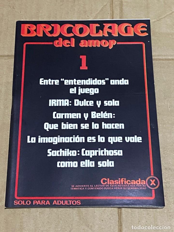 Magazines: BRICOLAGE DEL AMOR #1 REVISTA PORNO A&Ntilde;OS 80 NUEVA A ESTRENAR