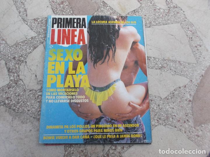 Journals: primera linea n&ordm; 59, 1989, sexo en la playa, desnudos crudos, los sijs, david bowie, la cubana