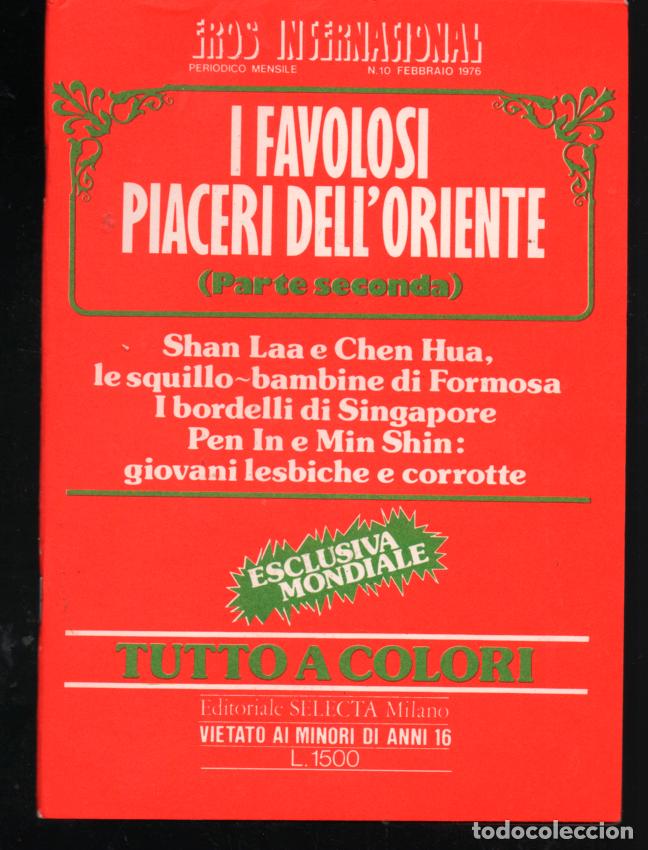 Zeitschriften: EROS INTERNATIONAL N&ordm; 10 SELECTA MILANO FULL COLOR MAGAZINE. 1976 VINTAGE PORN