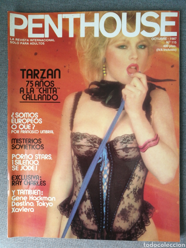 Journals: REVISTA PENTHOUSE N.&ordm; 115 1987 AMANCIO PRADA, GENE HACKMAN, PORNO STARS, RAY CHARLES