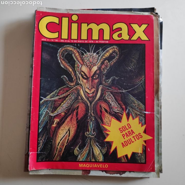 Journals: NT CLIMAX N&deg; 50 MAYO 1978 ESPECTACULO MAQUIAVELO ZEXZO