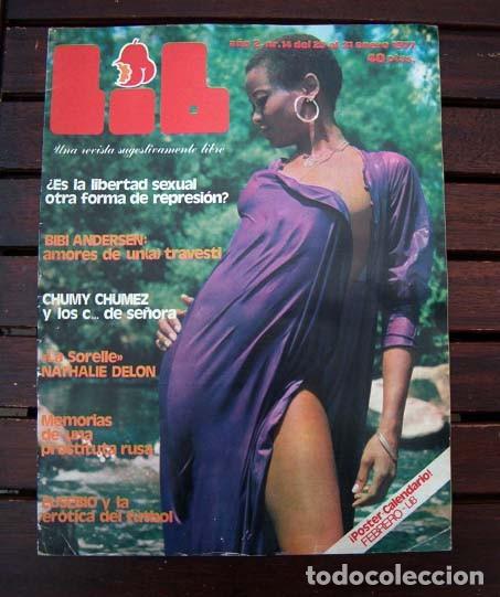 Revistas: Revista LIB N&ordm; 14 / NATHALIE DELON, BIBI ANDERSEN, HISTORIA DEL CINE SEXY, MARIA ROSIER