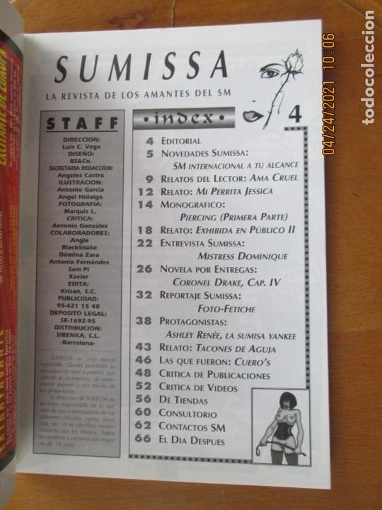 Journals: SUMISSA REVISTA DOMINACION & SUMISION N&ordm; 4 PORNO -SADO-MASO SOLO PARA ADULTOS - VER SUMARIO