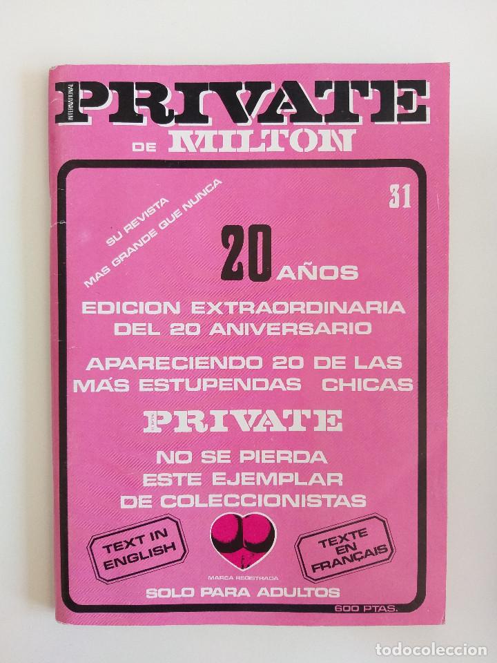 Revista private nº 31 porno años 80s edicion e Vendido en Subasta