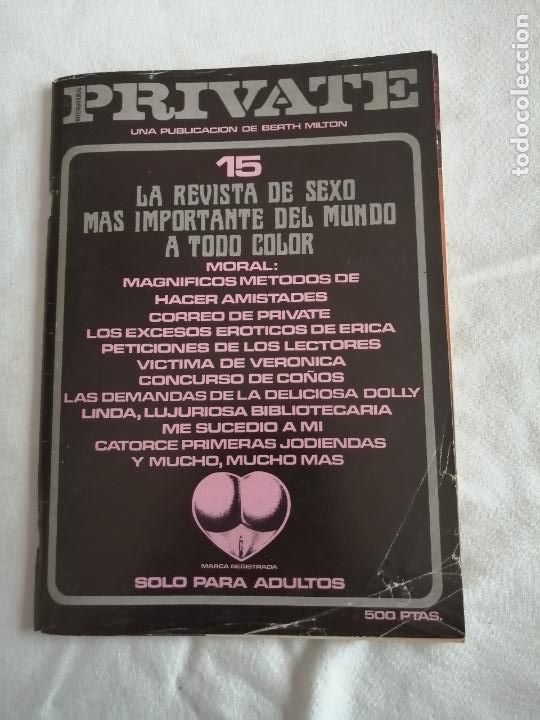 Revistas: PRIVATE N&ordm; 15. REVISTA PARA ADULTOS. PORNO