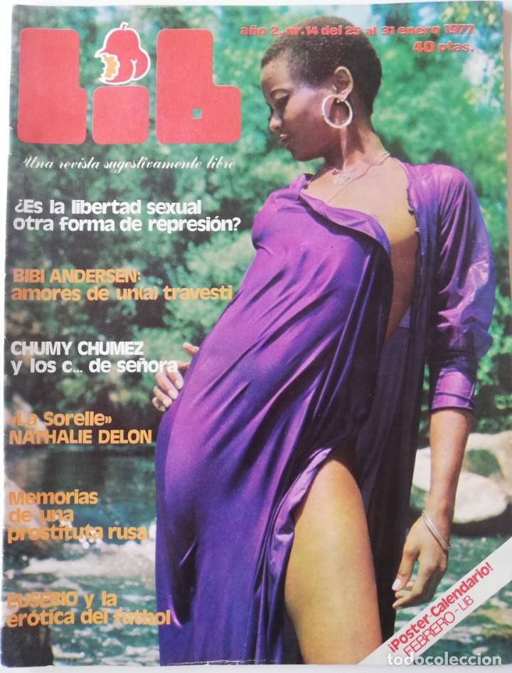 Revistas: Revista LIB 14 Bibi Andersen Nathalie Delon Eusebio Atl&eacute;tico de Madrid Chumy Chumez Ana M&ordm; Rossier