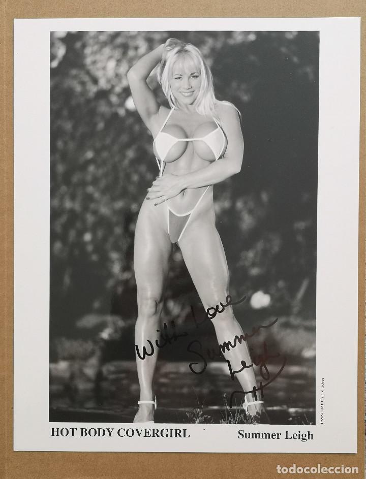 Revistas: FOTO AUTOGRAFIADA - HOTBODY COVERGIRL - SUMMER LEIGH