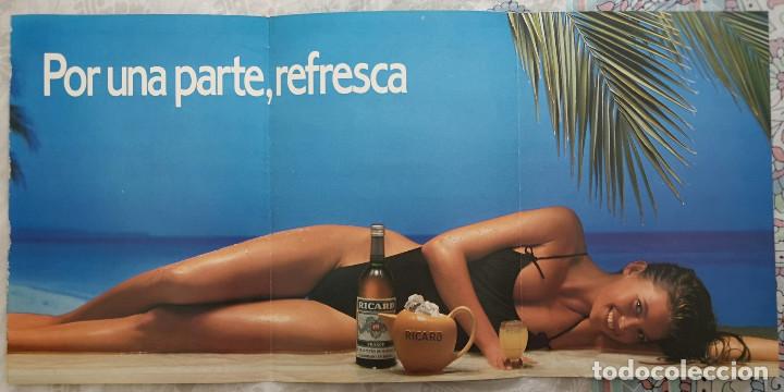 Revistas: POSTER PUBLICIDAD RICARD - Por una parte refresca, por otra parte anima.