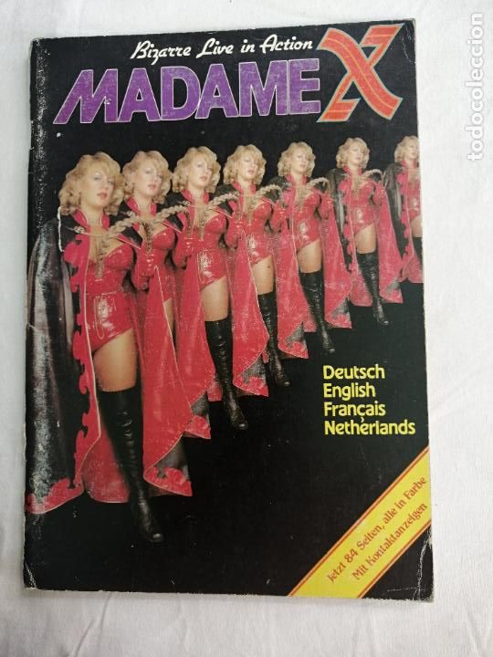 Journals: BIZARRE LIVE IN ACTION MADAME X . JETZT 84 SEITEN, ALLE IN FARBE MIT KONTAKTANZEIGEN. PORNO. ADULTOS