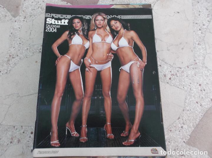 Riviste: calendario stuff 2004, 13 fotos ,calendario abierto 42 x 27 u.s.a ,revista solo para adultos,