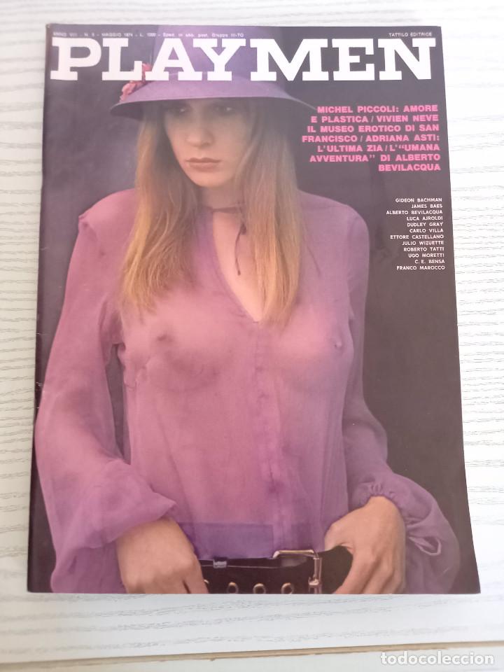 Journals: PLAYMEN n.5 MAGGIO 1974-MICHEL PICCOLI,VIVIEN NEVE-ADIANA ASTI-POSTER-TATTILO EDITRICE-ITALIAN EDIT.