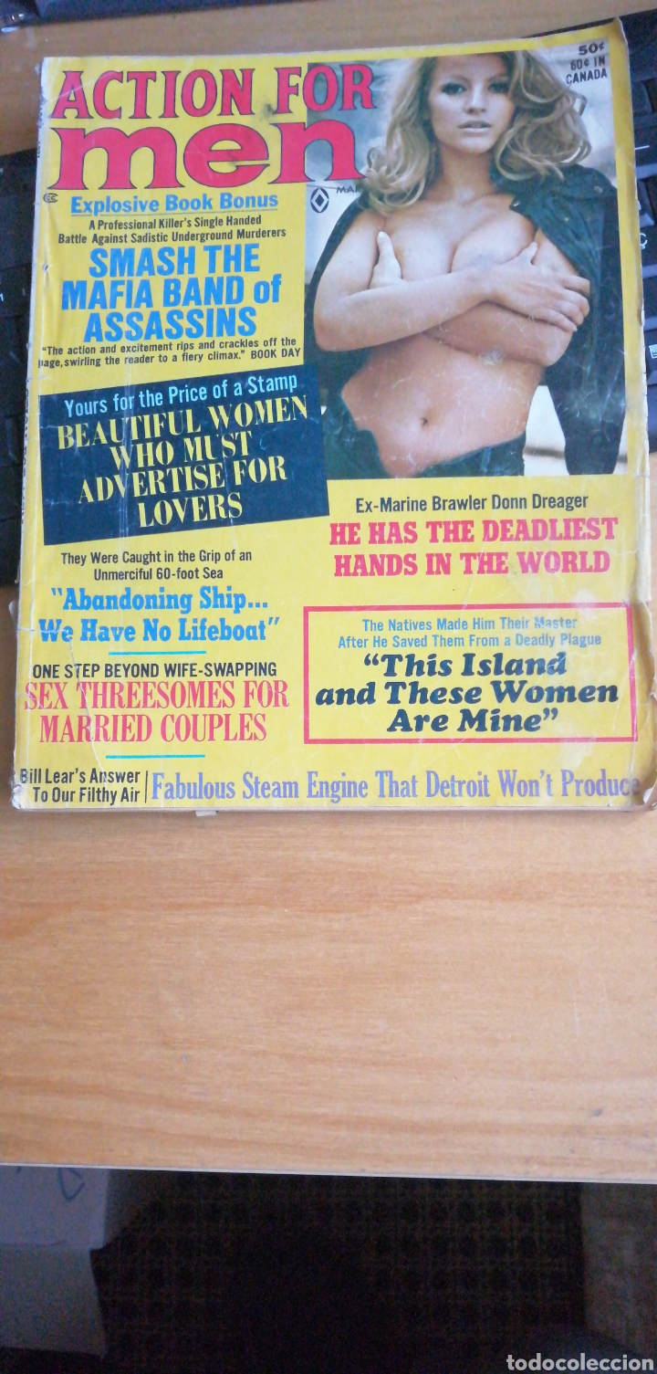 Journals: Action For Men. (Publicacion para adultos) 1971 89 pp. In folio portada deslucida