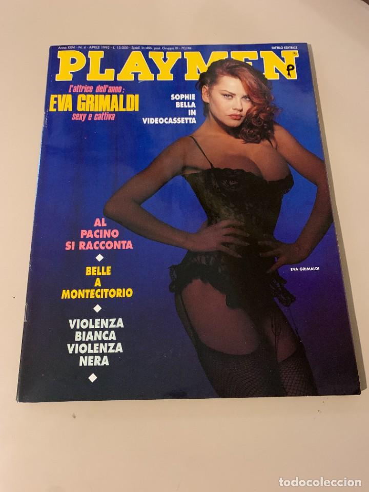 Magazines: PLAYMEN N.4 APRILE 1992 EVA GRIMALDI ALESSANDRA MUSSOLINI LOUPALOVA PAULINA CRISTINA BORGHI