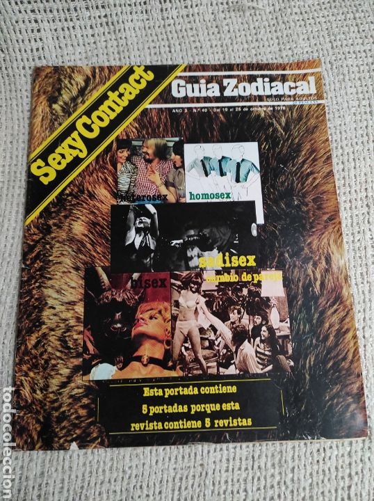 Zeitschriften: SEXY CONTACT , GUIA ZODIACAL N&ordm; 49 Gay Sadomasoquismo, Heterosexual - EDITADA : A&Ntilde;O 1978