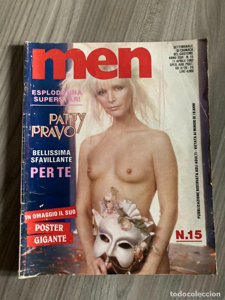 Riviste: (28/11) Italian vintage magazine MEN .15 1983 con PATTY PRAVO ecc.. (see photos)