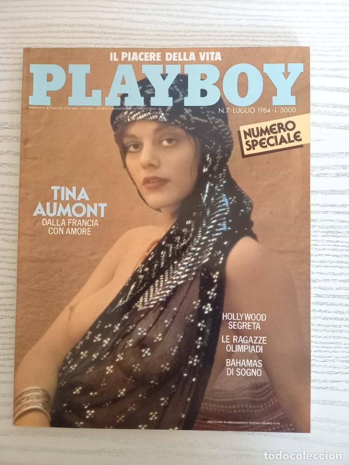 Journals: PLAYBOY LUGLIO 1984-TINA AUMONT,LIZ STEWART,MOSES MALONE-POSTER-TATTILO EDITION