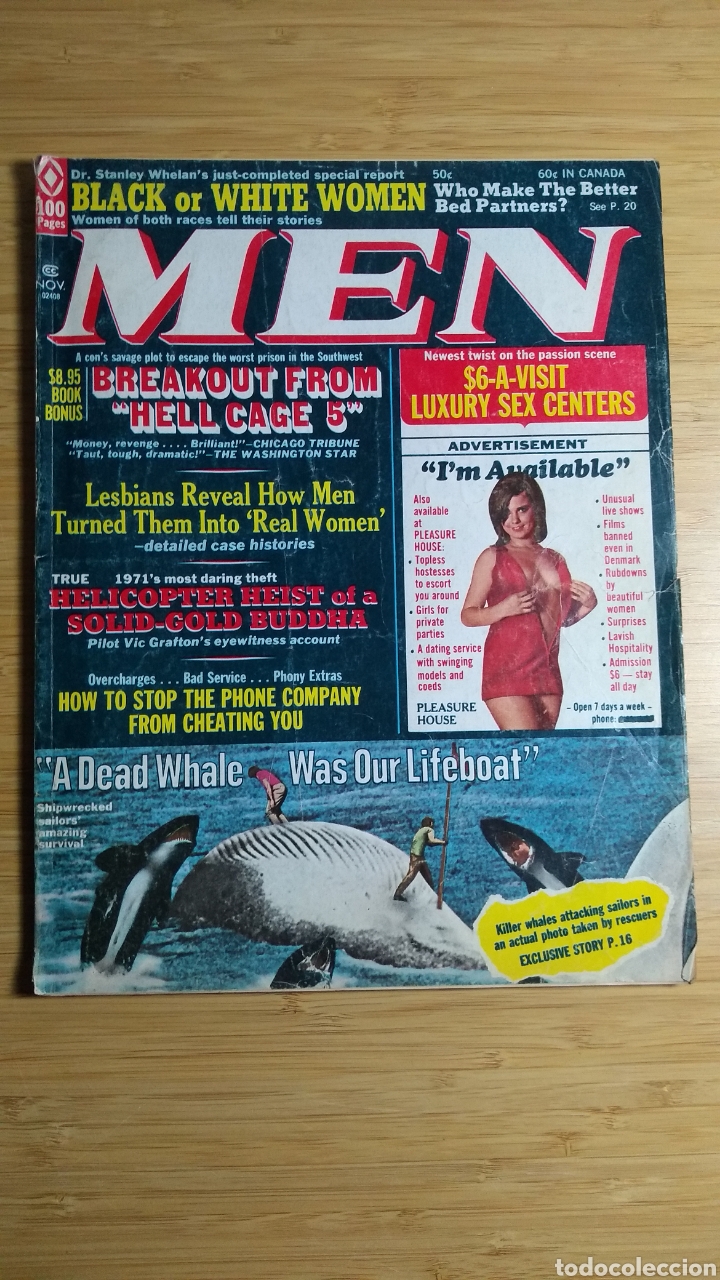 Revistas: Revista Men (para adultos) Noviembre 1971