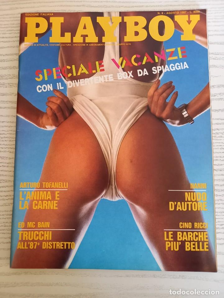 Journals: PLAYBOY N.8 AGOSTO 1987 KATHERINE HUSHAW NANNI-POSTER ITALIAN EDITION