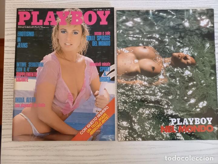 Journals: PLAYBOY N.7 LUGLIO 1988 + ALLEGATO INDIA ALLEN CRISTINA PIOLA POSTER ITALIAN TATTILO EDITION