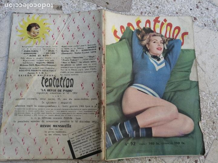 Zeitschriften: SENSATIONS 52. TENTATION, LA REVUE DE PARIS. 1952. MUCHAS FOTOS EN B/N. ADULTOS