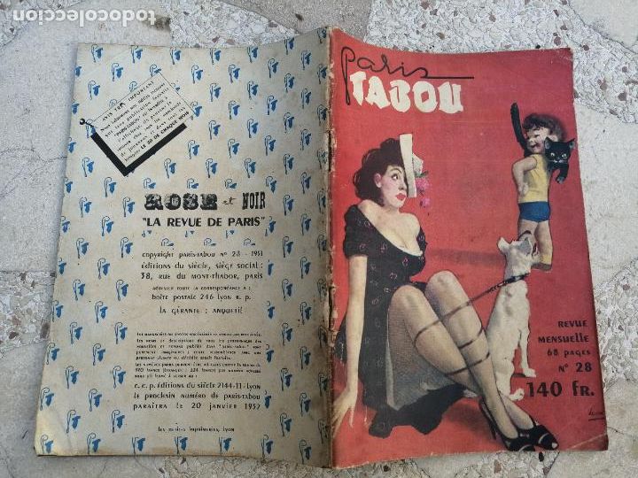 Zeitschriften: PARIS TABOU N 28, LA REVUE DE PARIS. 1952. MUCHAS FOTOS EN B/N. ADULTOS