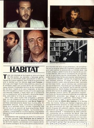 Zeitschriften: Revista Penthouse N&ordm; 18. 1979. F&eacute;lix Rodr&iacute;guez de la Fuente, 6,5 p&aacute;ginas.