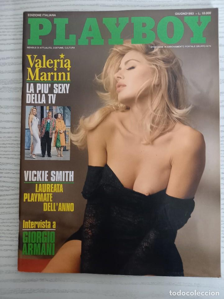 Journals: PLAYBOY N.6 GIUGNO 1993 VALERIA MARINI ALESSANDRA ANTONELLI LUCIA POSTER TATTILO EDIZIONI