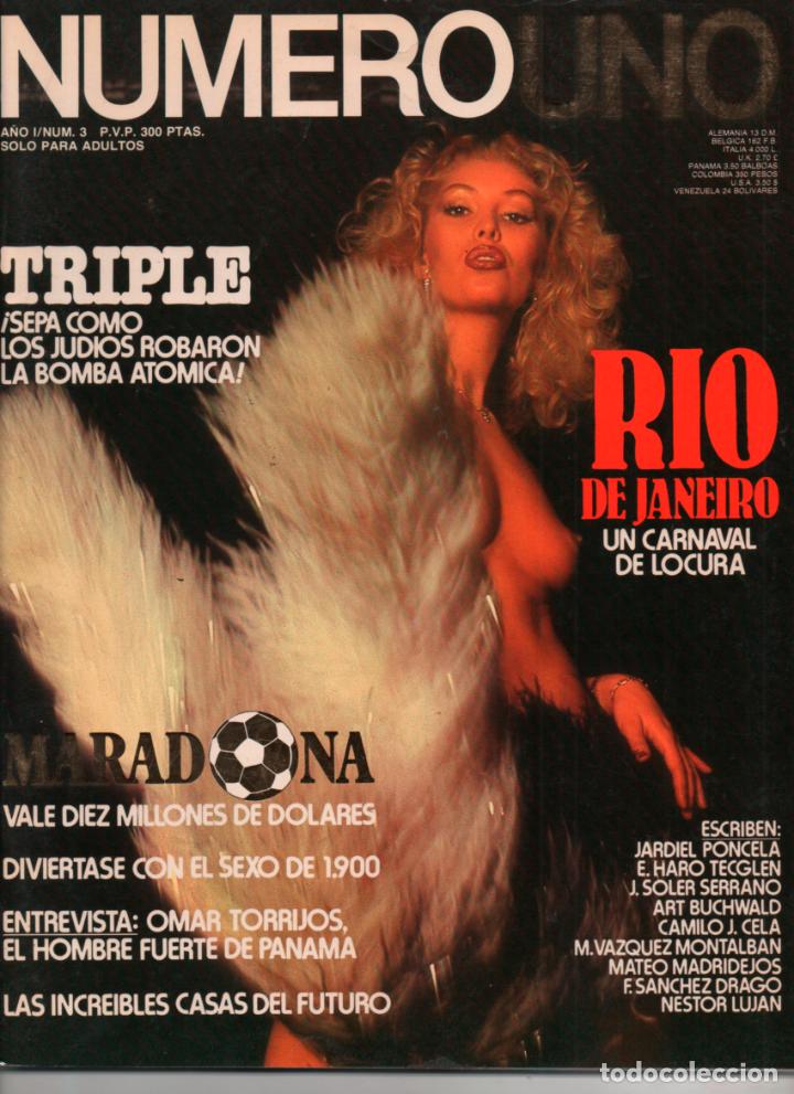 Journals: REVISTA NUMERO UNO N&ordm; 3. SILVANA BERTI, SARA TROICHOT MARADONA. REVISTA EROTICA