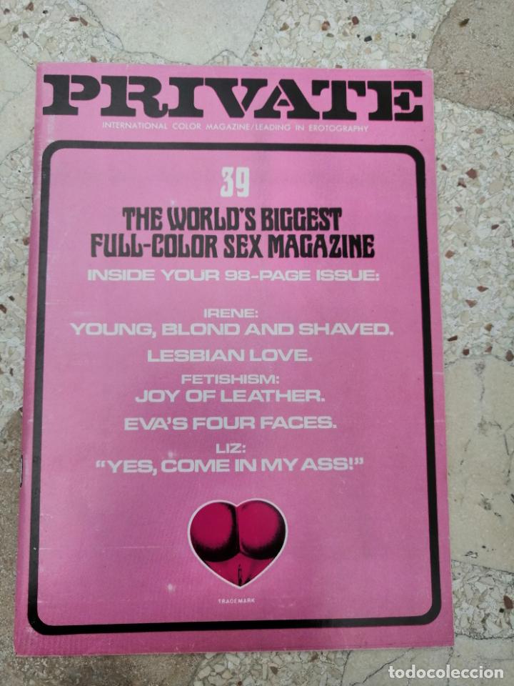 Magazines: REVISTA PRIVATE 39. THE WORLD'S BIGGEST FULL COLOR SEX MAGAZINE. PORNO. ADULTOS