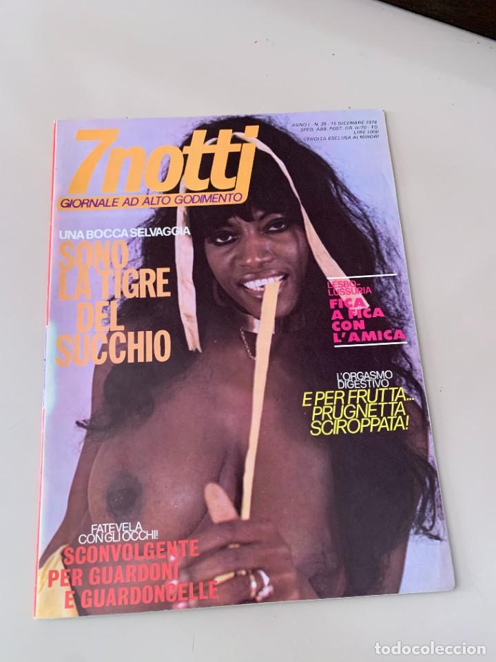 Journals: 7 NOTTI ANNO I N.29 VINTAGE PORNO MAGAZINE 15/12/1976 EDIZIONE PRODUZIONE PERIODICI