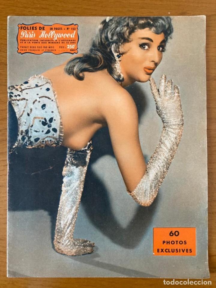Revistas: Revista erotica FOLIES DE PARIS ET DE HOLLYWOOD. Num. 153, a&ntilde;os 50. 24 paginas, 60 fotos de desnudos