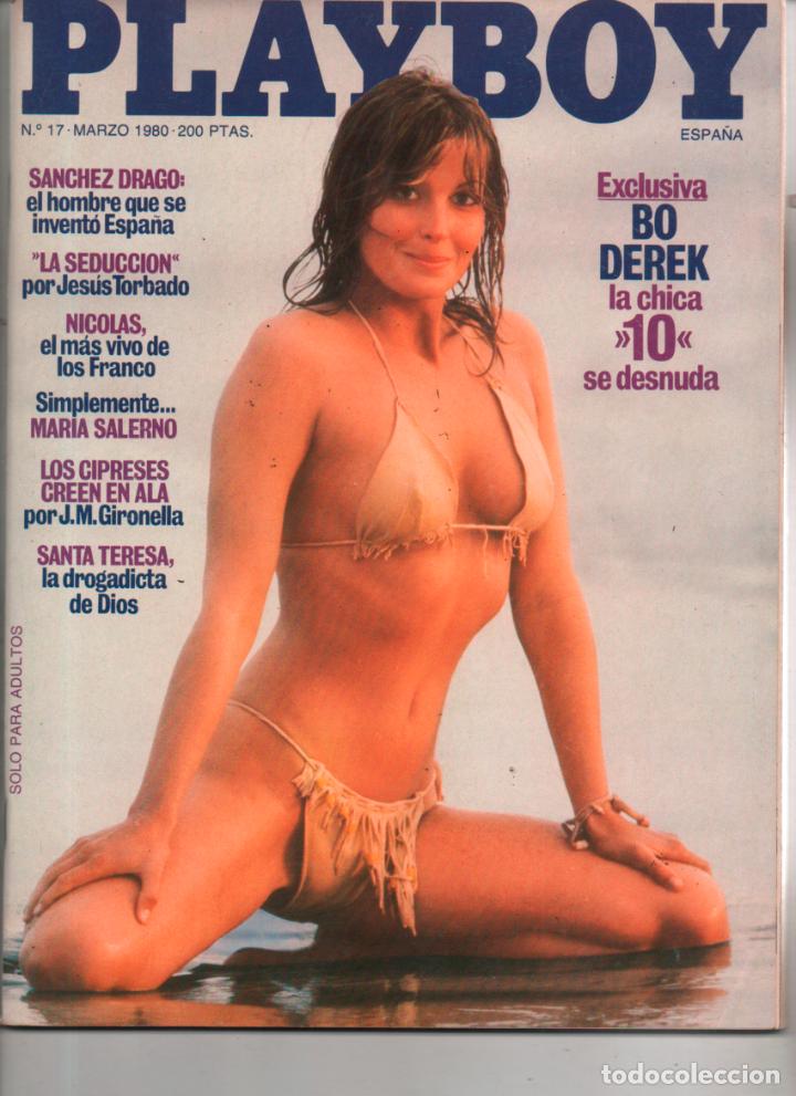 Revistas: PLAYBOY N&ordm; 17 1980. BO DEREK, SANCHEZ DRAG&Oacute;, MARIA SALERNO, HENRIETTE ALLAIS