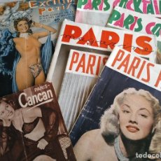 Revistas: LOTE DE 7 ANTIGUAS REVISTAS FRANCESAS PARA ADULTOS: EXITING PARIS, PARIS PIN-UP, COCKTAIL, MAGAZINE