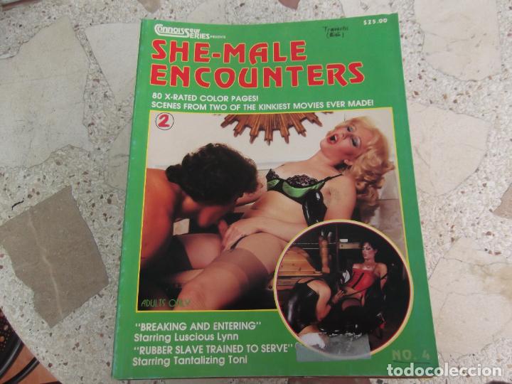 Journals: SHE MALE ENCOUNTERS 4 ADULTS ONLY. 80 X-RATED COLOR PAGES. TRAVESTIS. SCENES FROM TWO THE KINKIEST M