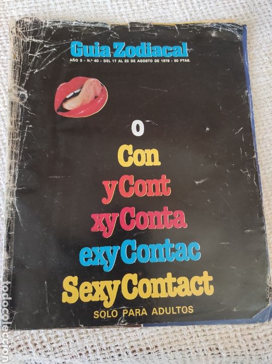 Zeitschriften: GUIA ZODIACAL N&ordm; 40 A&Ntilde;O 1978 TRAVESTISMO ( REVISTA EROTICA - A&Ntilde;OS 70 )