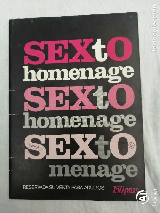 Magazines: SEXTO HOMENAGE. ADULTOS. PORNO. EROTICA. 1979