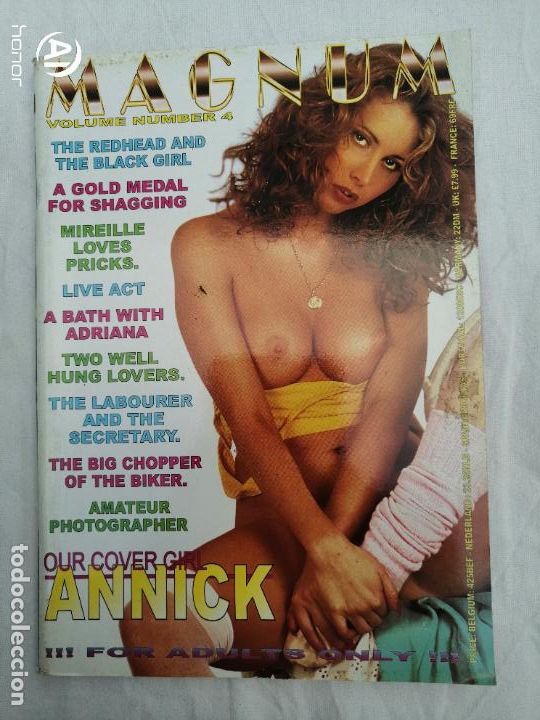 Zeitschriften: REVISTA MAGNUM VOLUME NUMBER 4. OUR COVER GIRL ANNICK. POSTER DESPLEGABLE. ADULTOS. PORNO. EROTICA