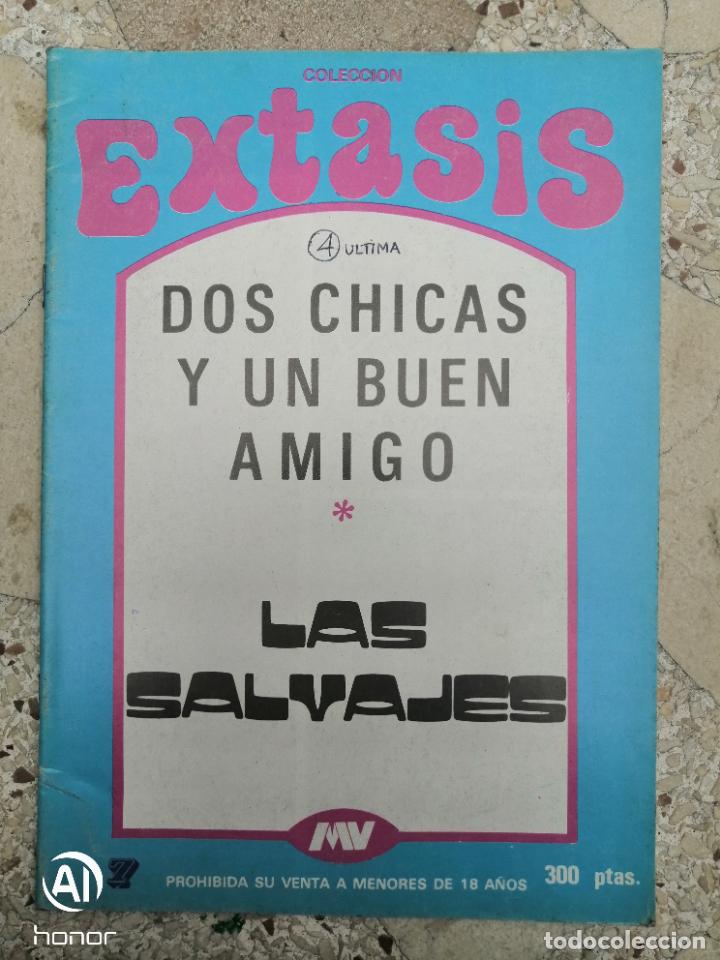 Zeitschriften: COLECCION EXTASIS 7. DOS CHICAS Y UN BUEN AMIGO. LAS SALVAJES. 1980. EROTICA. ADULTOS. PORNO.