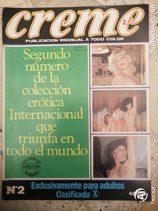 Journals: CREME 2. PORDANSK INTERNCIONAL. CLASIFICADA X. ADULTOS. EROTICA. PORNO. 1984