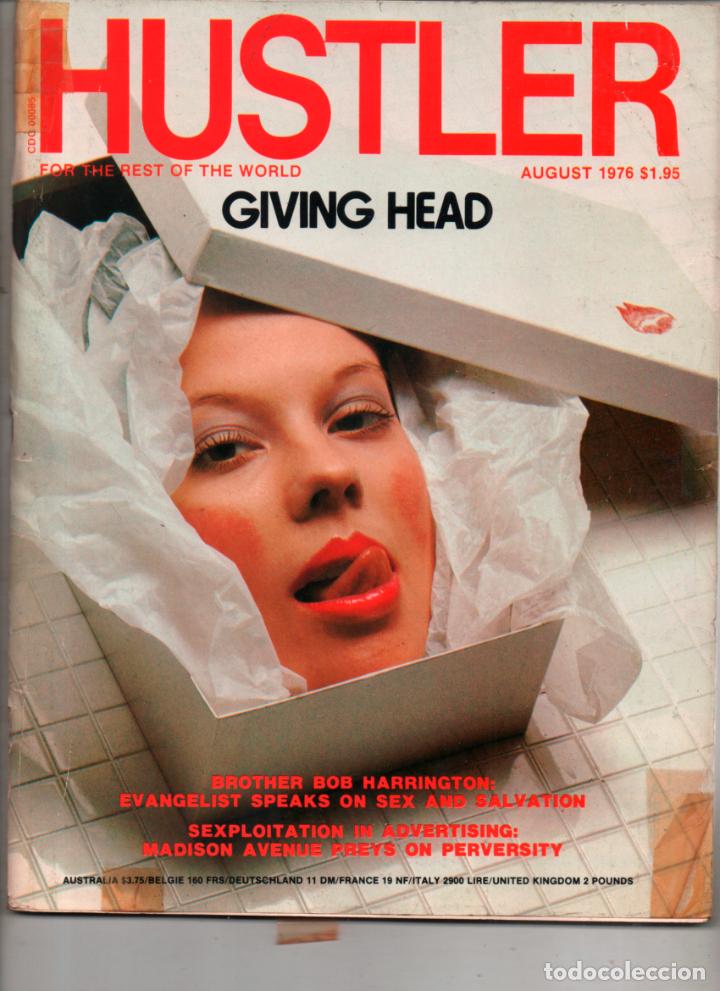 Journals: HUSTLER AUGUST 1976 GIVING HEAD. ADULT MAGAZINE