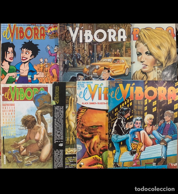 Revistas: LOTE DE 7 REVISTAS EL VIBORA COMICS SOLO PARA ADULTOS COMIX TEBEO MENSUAL