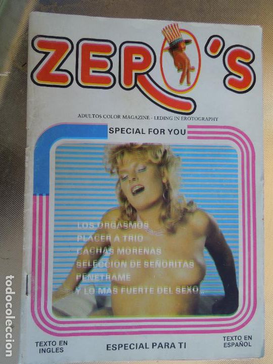 Zeitschriften: ZERO'S REVISTA PORNO SOLO PARA ADULTOS - LO MAS FUERTE DEL SEXO - INGLES-ESPA&Ntilde;OL