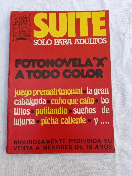 Journals: SUITE, FOTONOVELA X A TOTO COLOR. JUEGO PREMATRIMONIAL. EROTICA. ADULTOS. PORNO.