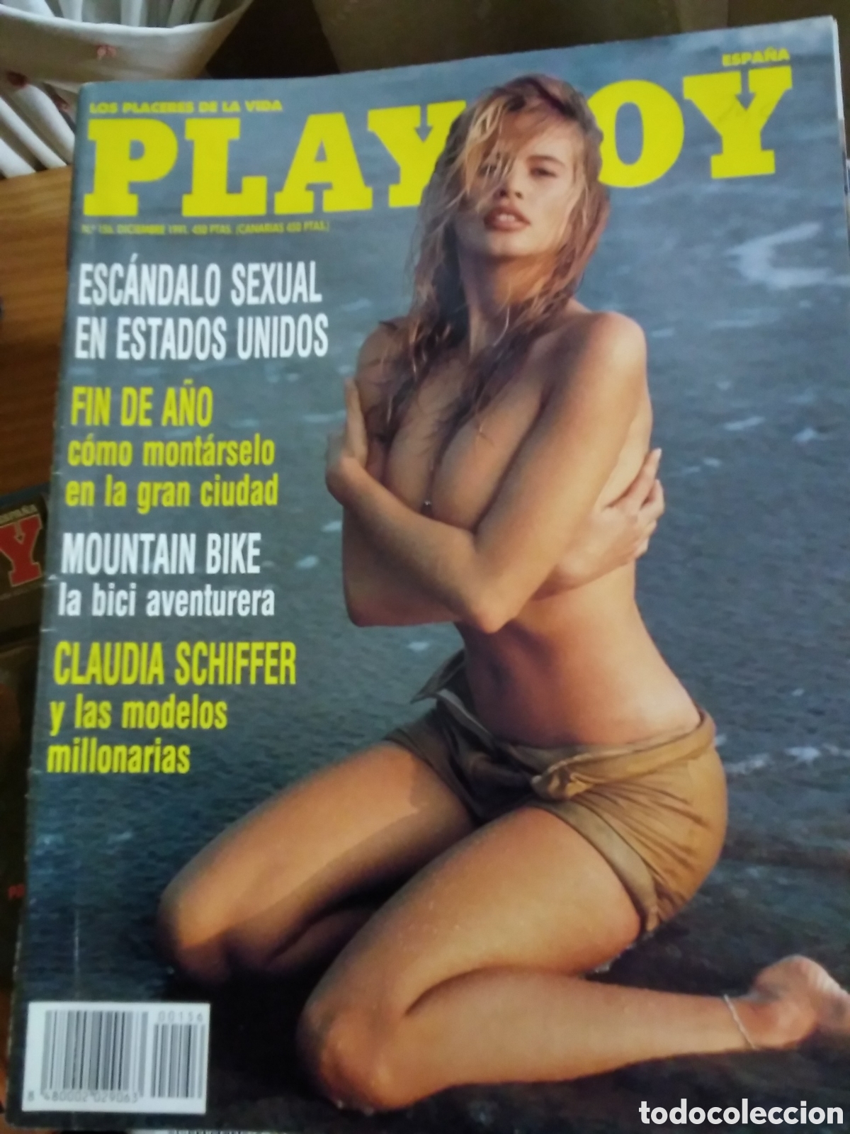 Journals: Playboy mensual espa&ntilde;ol revista er&oacute;tica 1991 diciembre claudia schiffer tiras altuna
